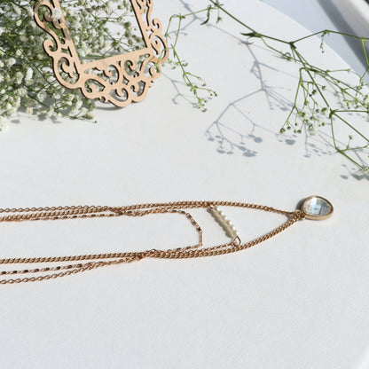 Golden Glow Three-Layer Necklace
