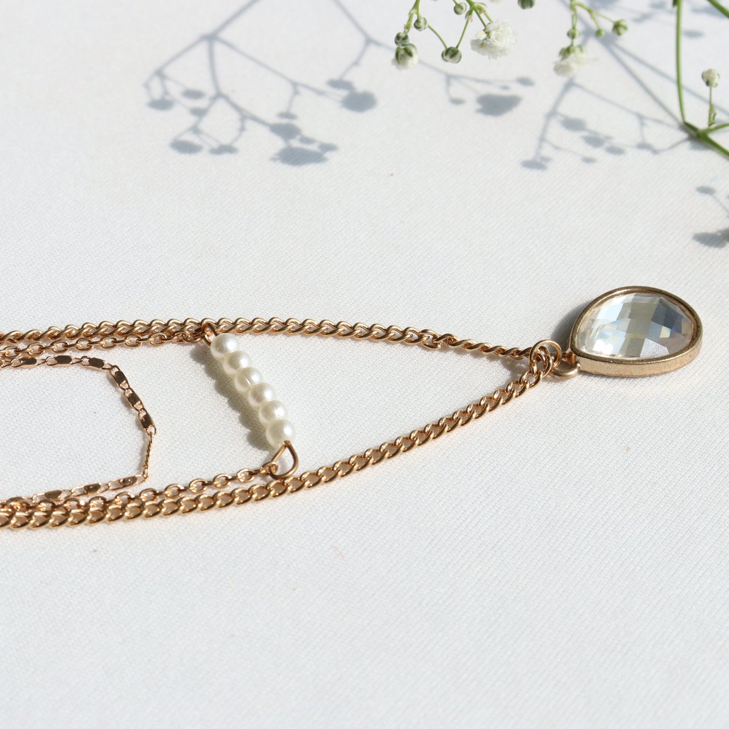Golden Glow Three-Layer Necklace