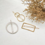 Minimalist Bobby Pin Geometry Metal