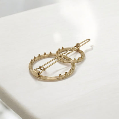 Minimalist Bobby Pin Geometry Metal