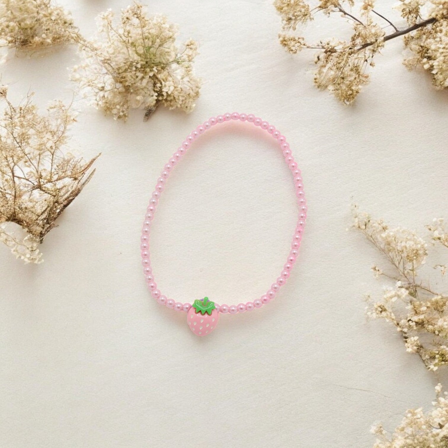 Strawberry Princess Jewelry Gift Set – Necklace, Bracelet, Hand Ring & Fancy Goggles