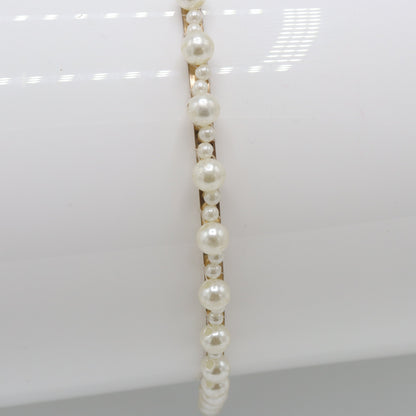 Minimalist Pearl Line Headband