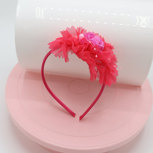 Hot Pink Sparkle Charm Delight Soft Bloom Baby Headband