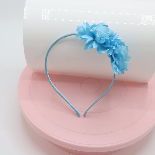 Baby Blue Bliss Double Bloom Baby Headband