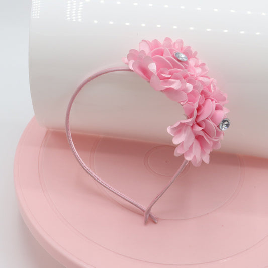 Blush Pink Beauty Double Bloom Baby Headband