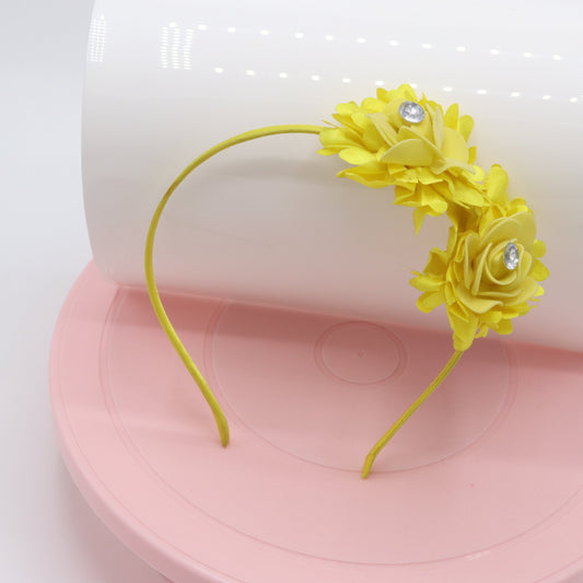 Golden Yellow Joy Beauty Double Bloom Baby Headband