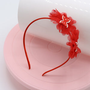 Polka Bow Circle Baby Headband