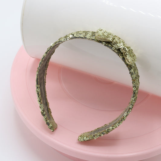 Golden Tikki Lace Party Headband