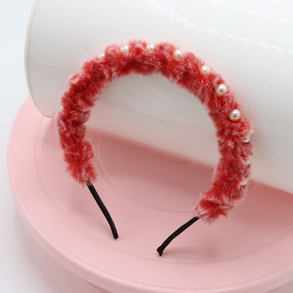 Fur Pearl Baby Headband