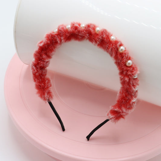 Fur Pearl Baby Headband
