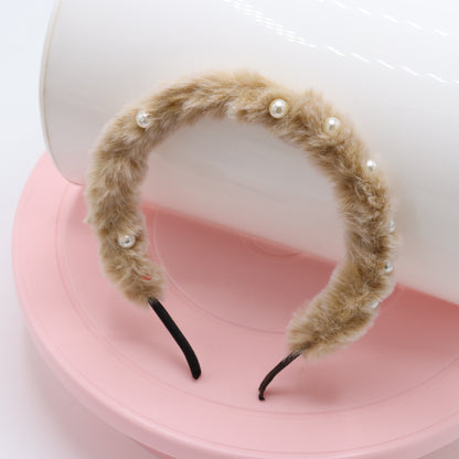 Fur Pearl Baby Headband