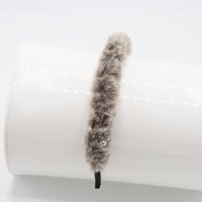 Fur Pearl Baby Headband