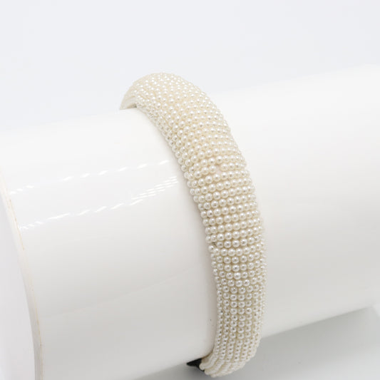 Elegant Pearl Broad Headband