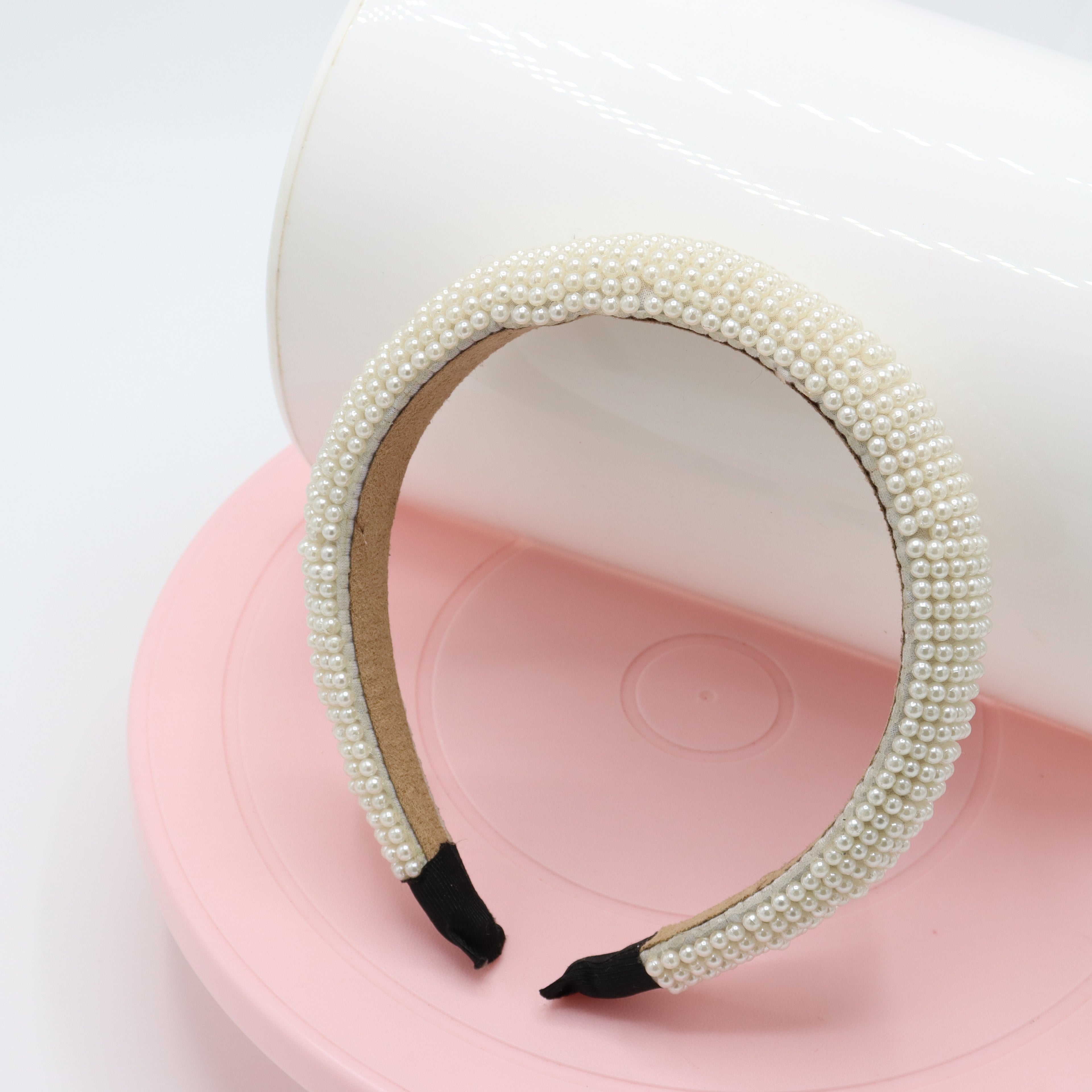 Elegant Pearl Broad Headband