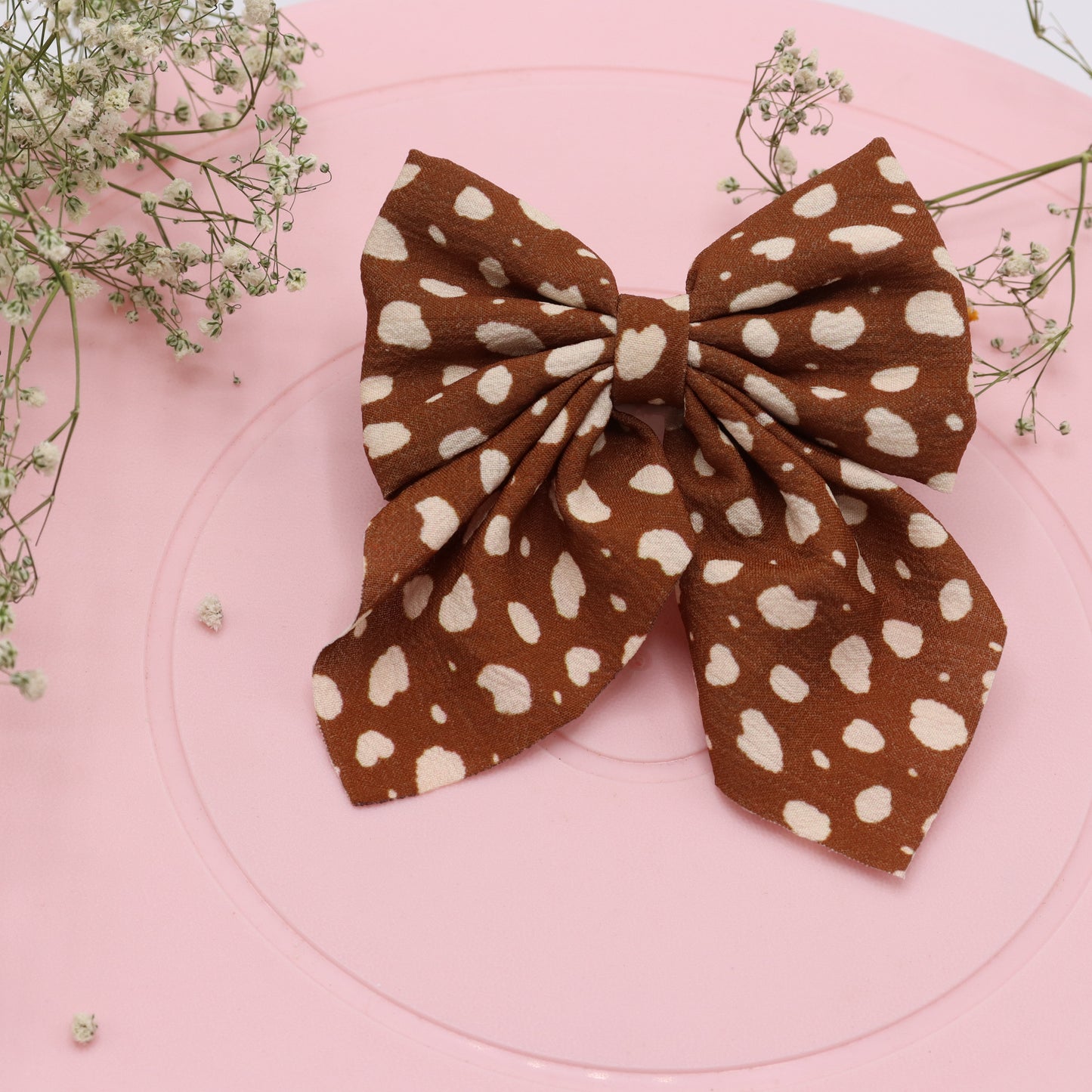 Dark Brown Princess Ribbon Hair Clip