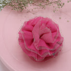 Pink Full Flower Bloom Clutche