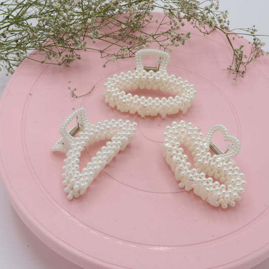 Large Pearl Hair Clutcher- random designs