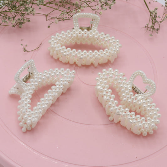 Large Pearl Hair Clutcher- random designs