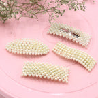 Set of 4 Random Pearl Hair Clips