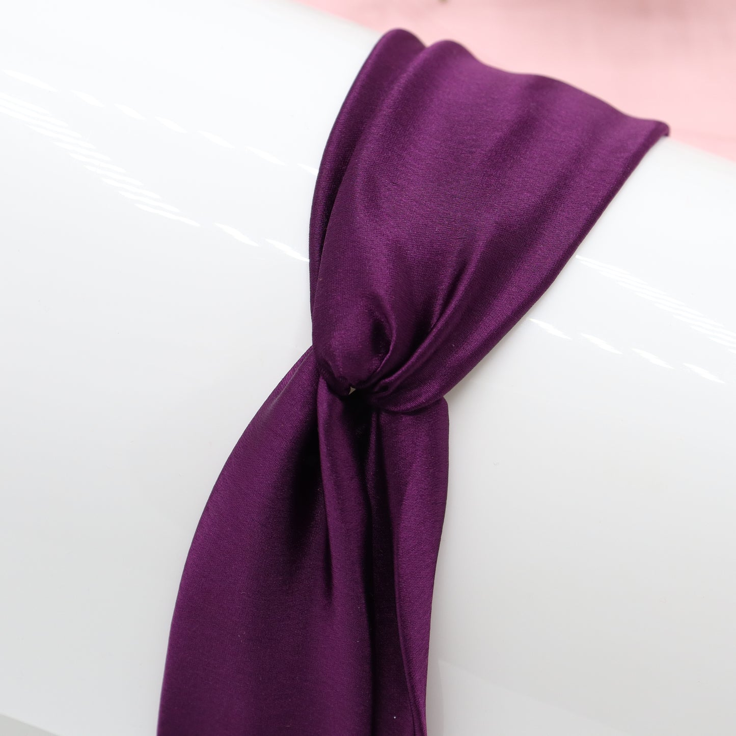 Silk Satin Knot Hairband-Purple