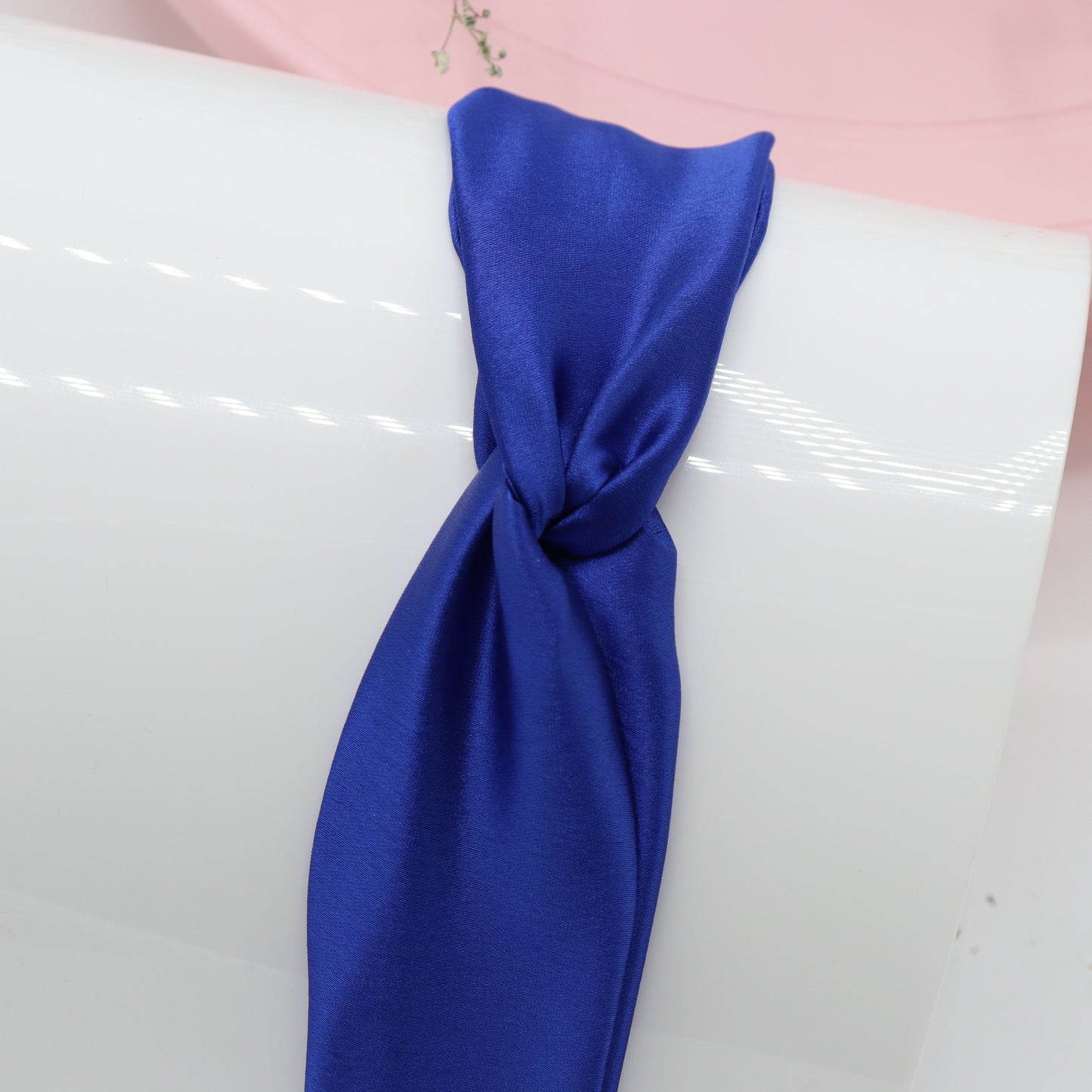Silk Satin Knot Hairband-Blue