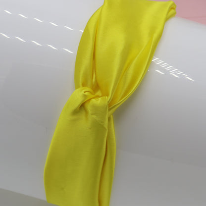 Silk Satin Knot Hairband- Yellow