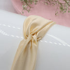 Silk Satin Knot Hairband- Cream
