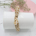 Golden Check Cotton Headband