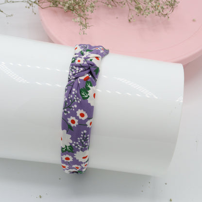 Lavender Floral Cotton Headband