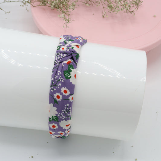 Lavender Floral Cotton Headband