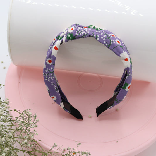 Lavender Floral Cotton Headband