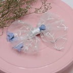 Butterfly Charm Net Hair Bow