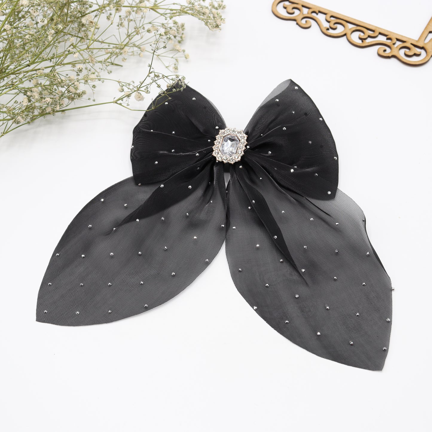 Sparkle Partywear Hair Bow Clip