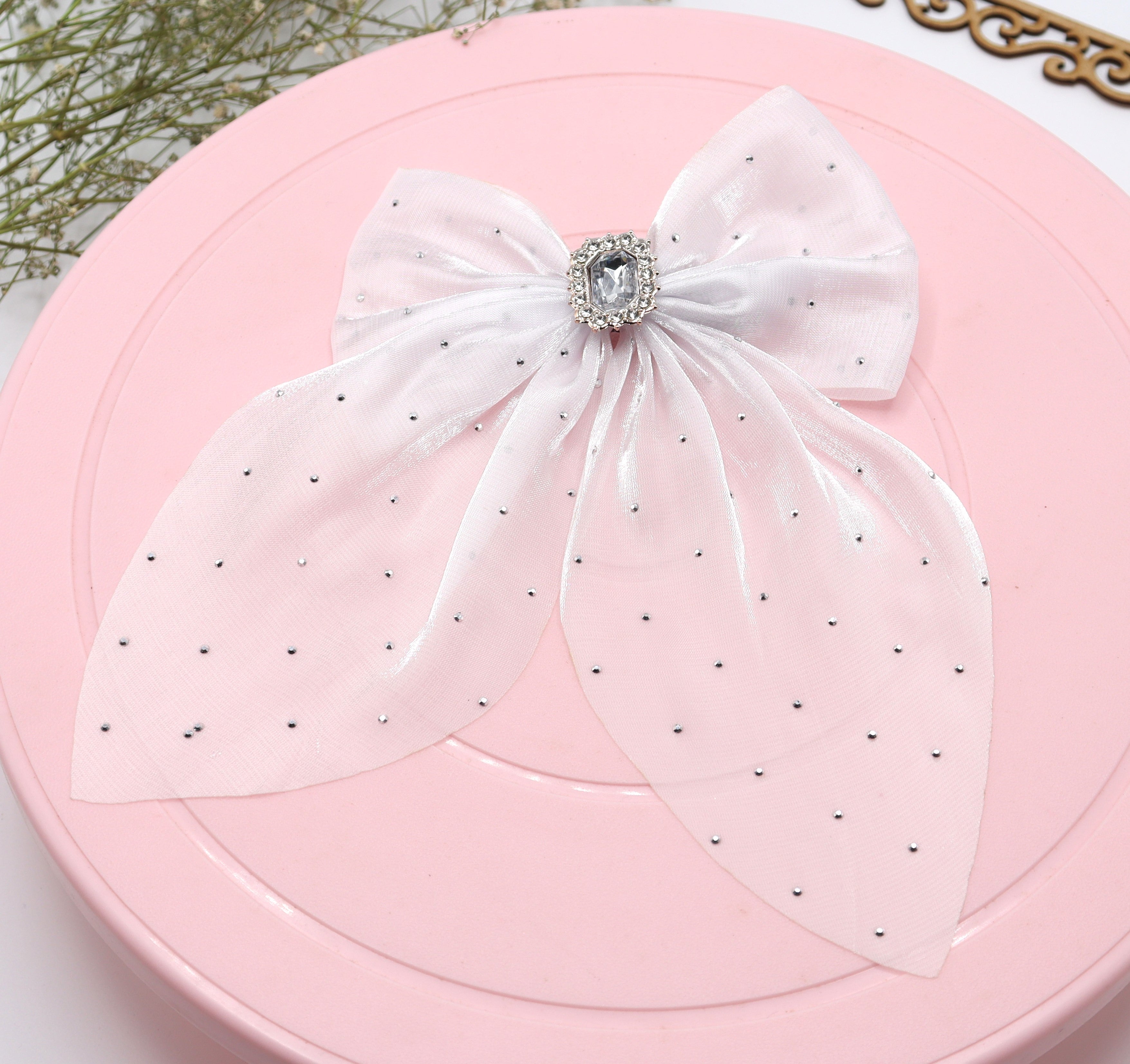 Sparkle Partywear Hair Bow Clip