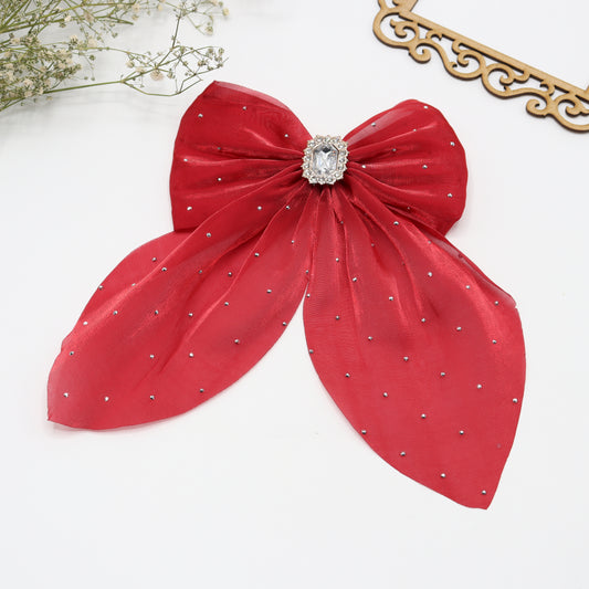 Sparkle Partywear Hair Bow Clip