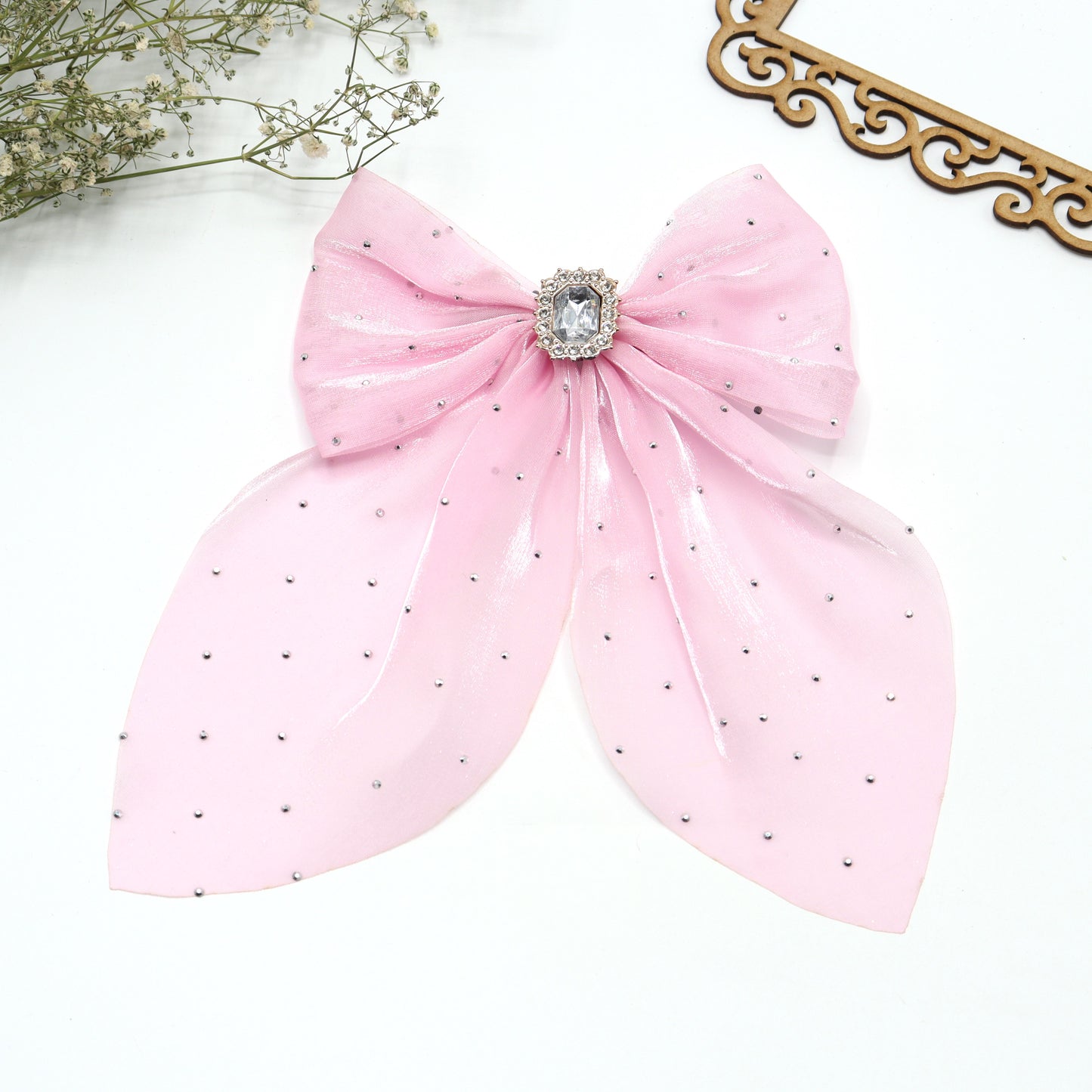 Sparkle Partywear Hair Bow Clip