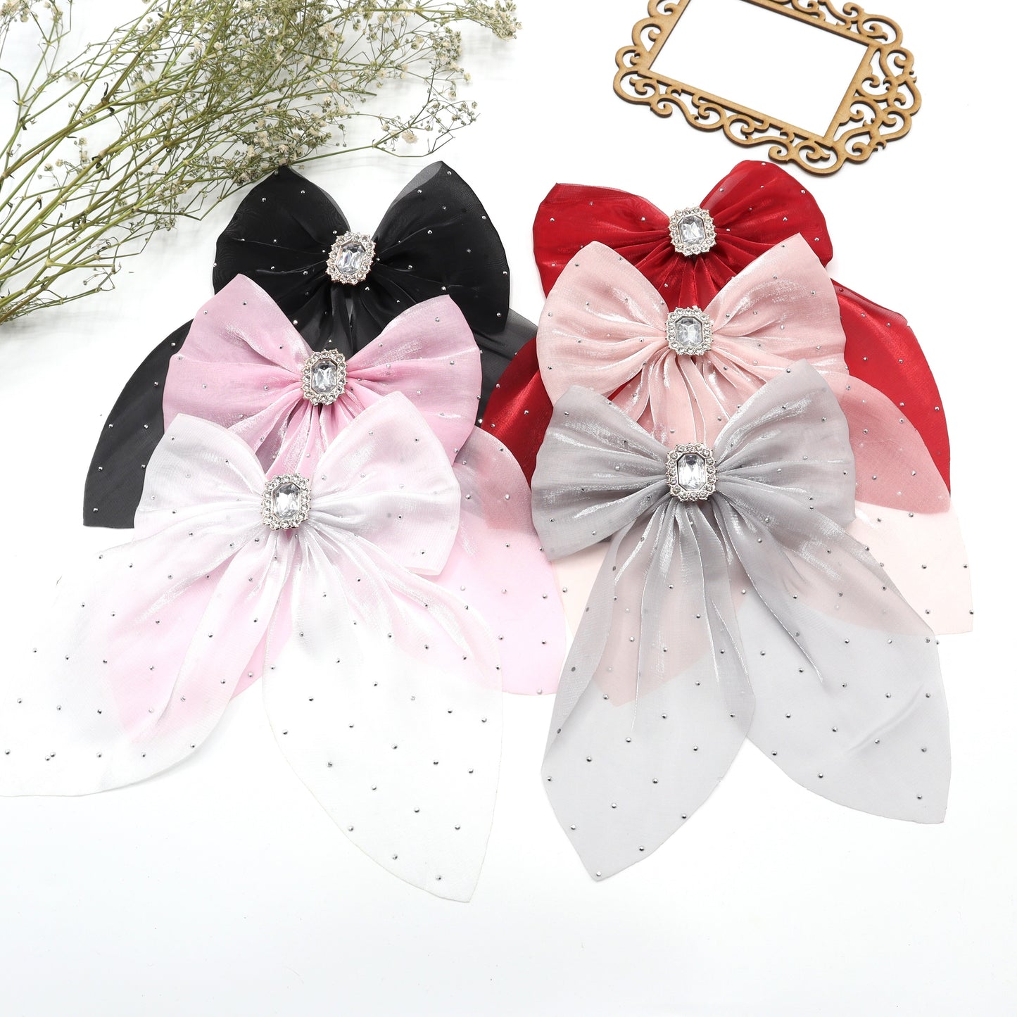 Sparkle Partywear Hair Bow Clip