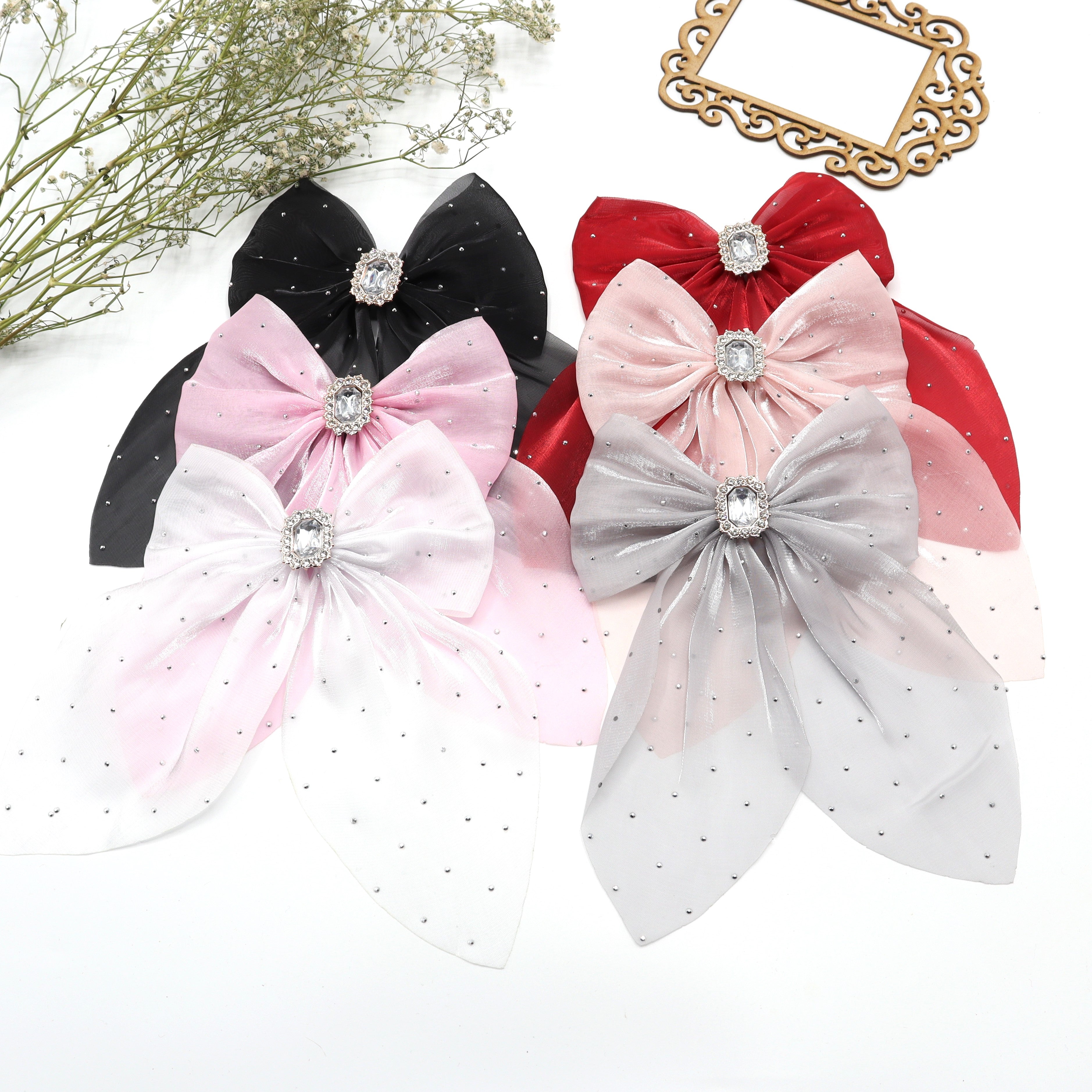 Sparkle Partywear Hair Bow Clip