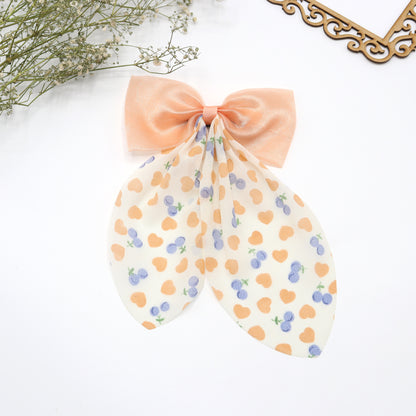 Cherry Blossom Oriental Hair Bow Clip