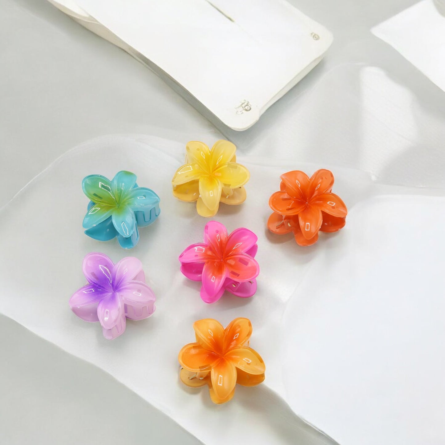 Tropical Flower Hair Claw Clip (Small)