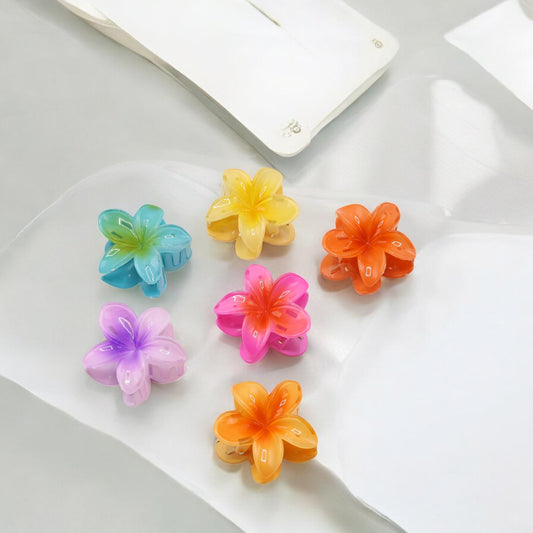 Tropical Flower Hair Claw Clip (Small)