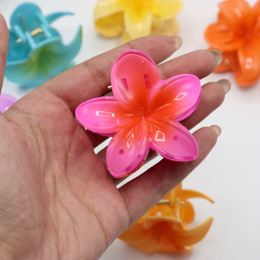 Tropical Flower Hair Claw Clip (Small)