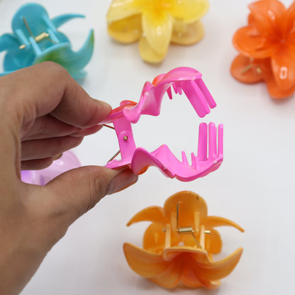 Tropical Flower Hair Claw Clip (Small)