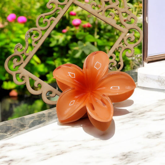 Tropical Flower Hair Claw Clip (Large)