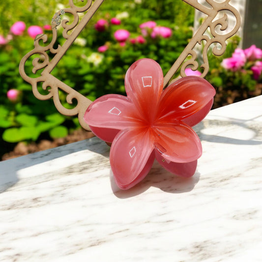 Tropical Flower Hair Claw Clip (Large)