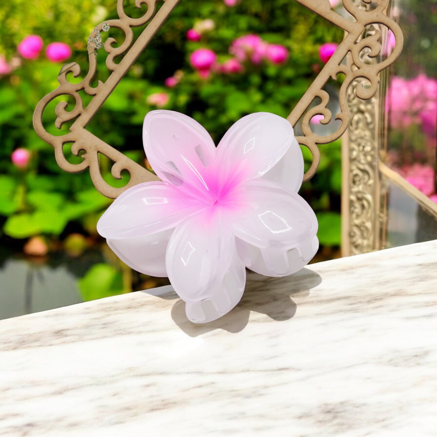 Tropical Flower Hair Claw Clip (Large)