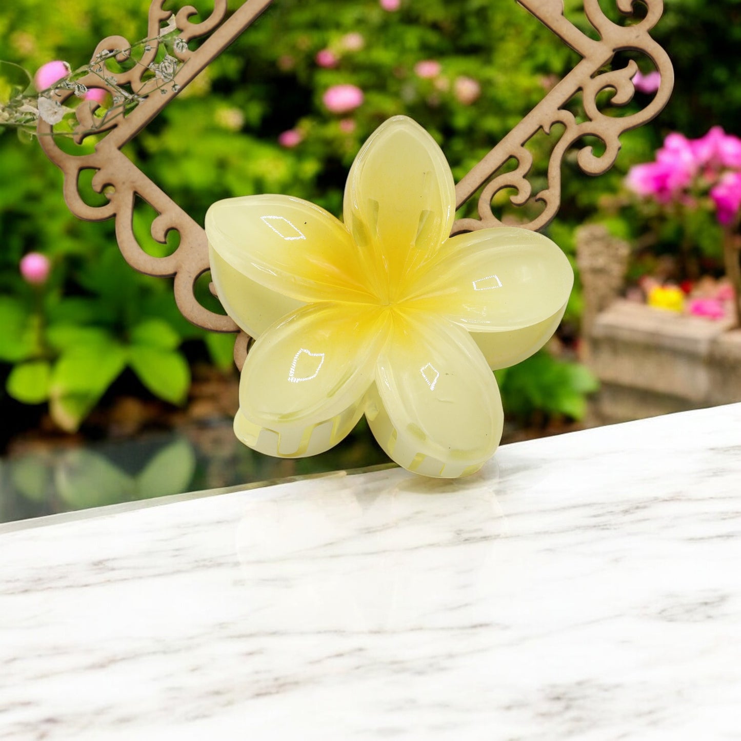 Tropical Flower Hair Claw Clip (Large)