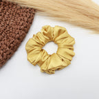 Vora Medium Silk Satin Scrunchie - Red yellow Shade
