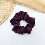 Vora Medium Silk Satin Scrunchie - Blue Shade