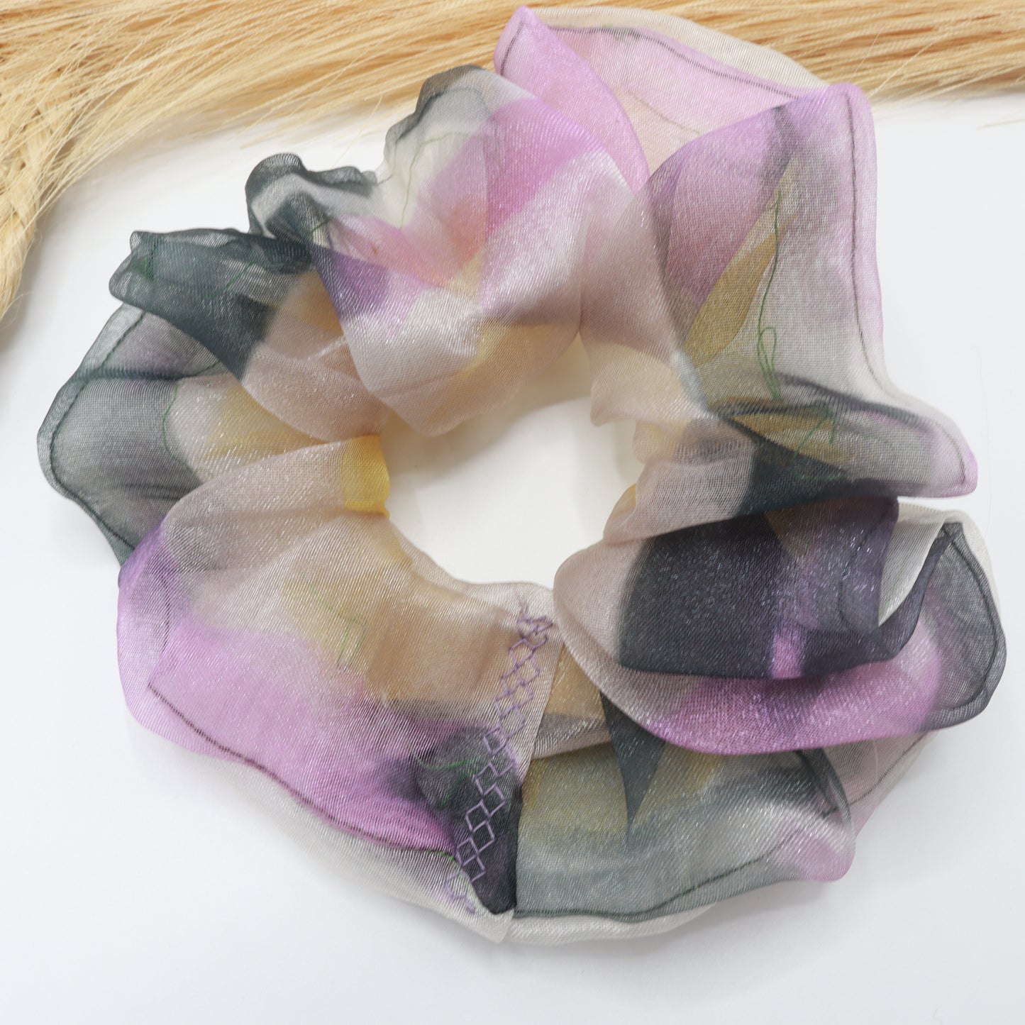 Organza Printed Scrunchies